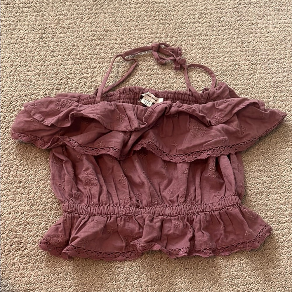 American Eagle Dusty Rose Top